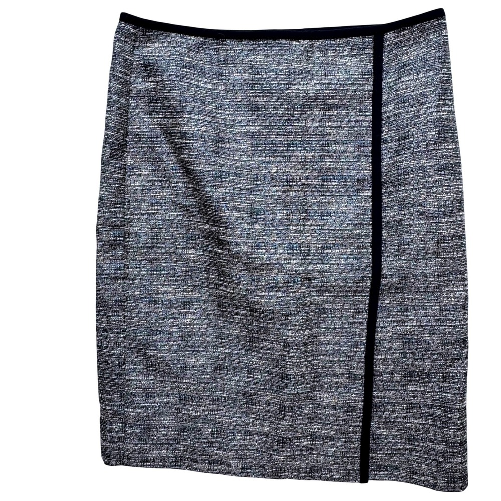 Tory Burch Pencil Skirt Women 2 Metallic Tweed Professional Classic Luxury